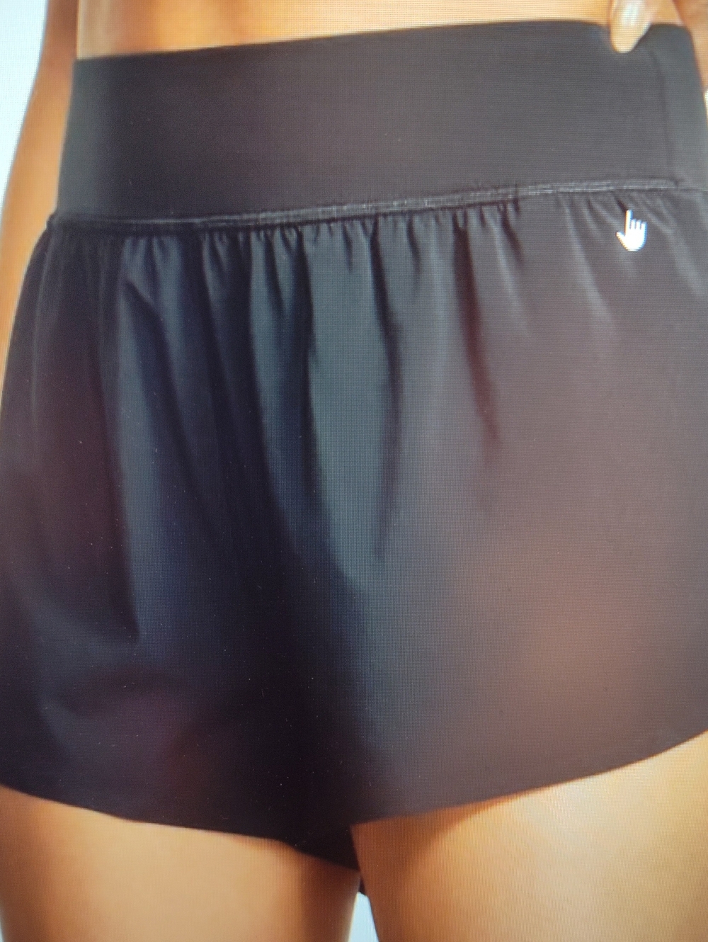 CRZ YOGA Black Athletic Running  Short with High Waist Mesh Lined 3" Quick Dry